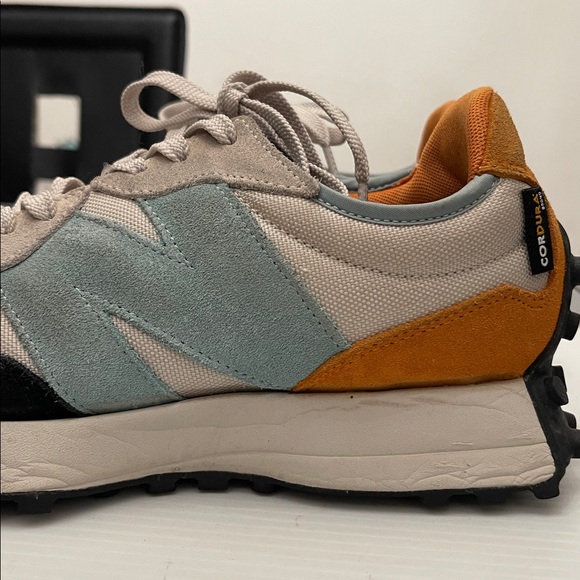NEW BALANCE 327 CORDURA ORANGE BLUE RUNNING SNEAKERS MENS SIZE 7.5 - Picture 4 of 14